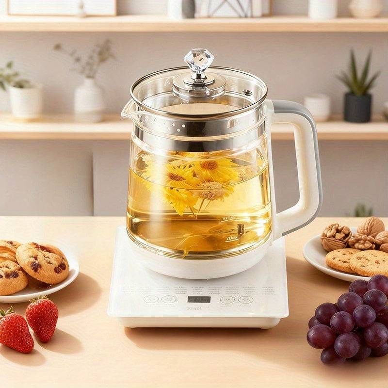 Kettle, 1.8L/60.87oz Health Pot, Essential for Camping; Tea Kettle with 18 Smart Functions - White