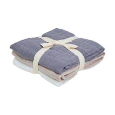 Muslin 3-pak Stofbleer, Tradewinds, One Size