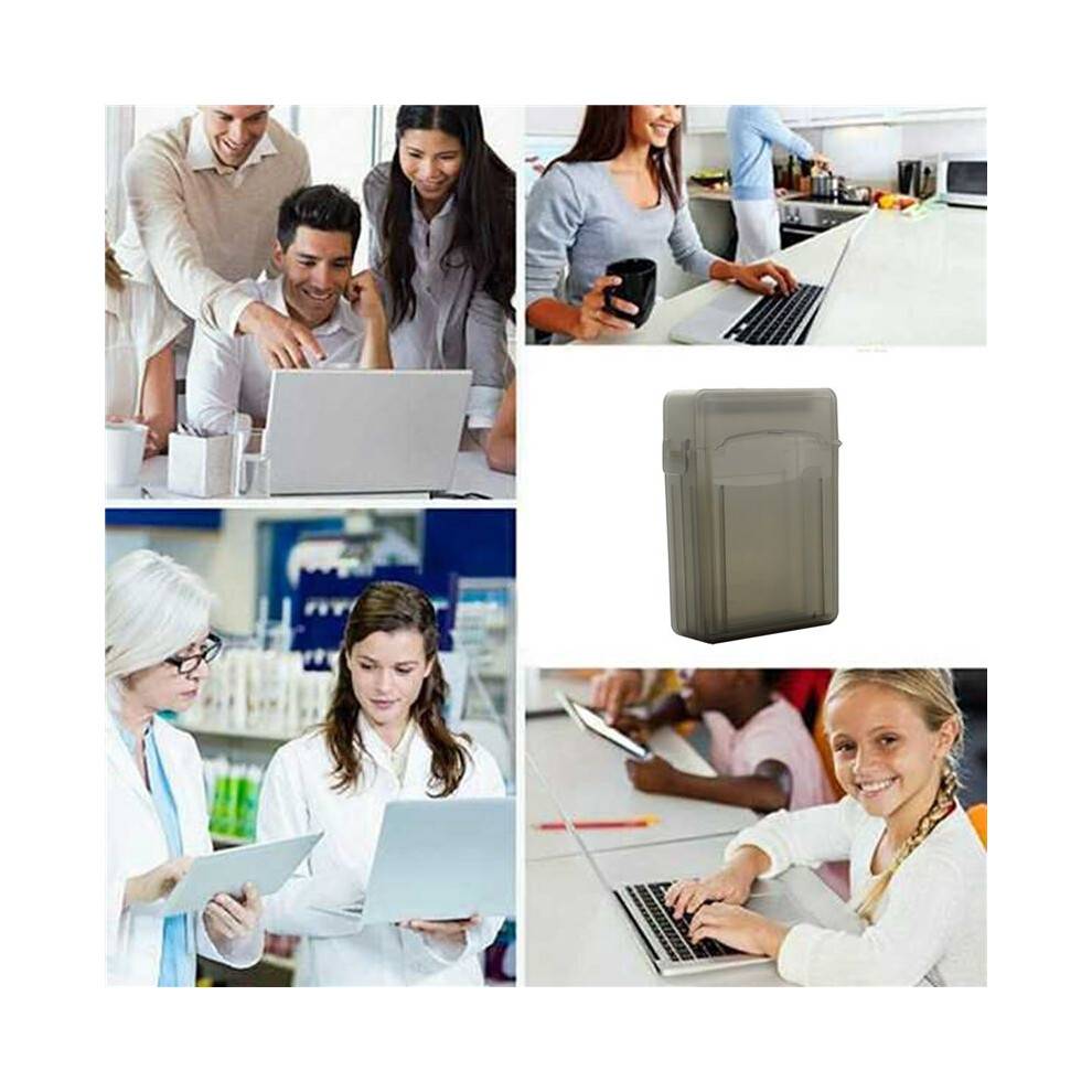 3pcs 2.5 Inch SSD HDD Enclosure Case Hard Drive Disk Protective Case Enclosure Box for Solid State Drive Case(Black)