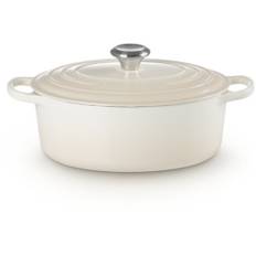 Le Creuset Signature Oval Gryde 27 cm/4,1 L, Meringue