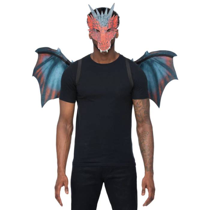 Röd drake kostym – onesize