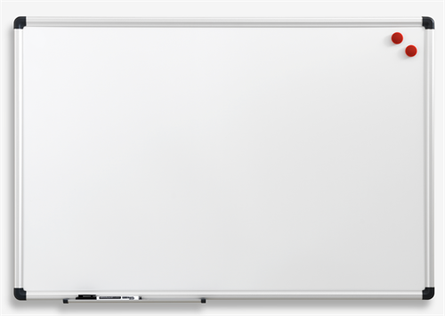 NAGA magnetisk whiteboard 45x60 cm med aluramme.