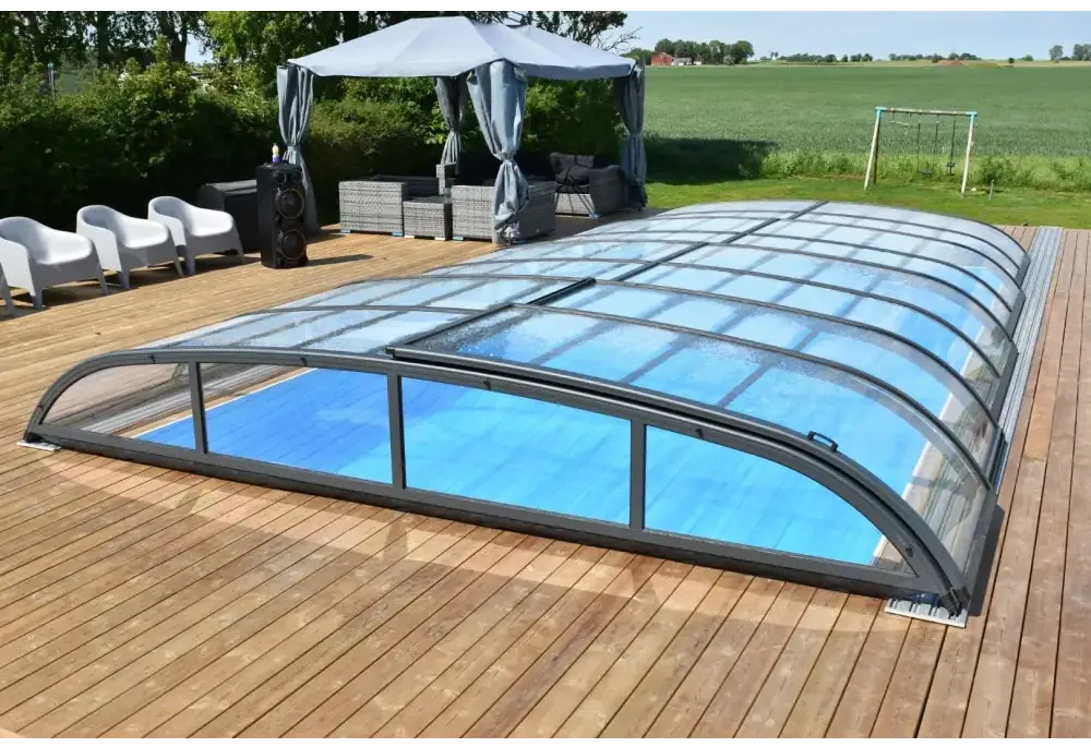Pooltak NIVO KIT 750B 3,5×7 (klarglas, sidodörr)