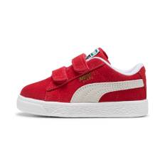 Puma Suede Classic LF V Babies' Trainers, Red, Size 21, Shoes