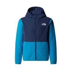 The North Face The North Face Blue Glacier Teen Full Zip Hooded Fleece