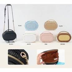 Clutch Bags Woven Women, Ladies Handbags For Special Occasions, Travel, Beach, Holidays - Blue