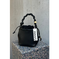 Ganni Bou Bucket Bag A6934 - Black - GANNI - Sort One Size