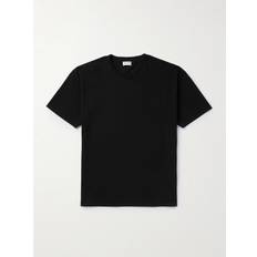 SAINT LAURENT - Logo-Embroidered Cotton-Piqué T-Shirt - Men - Black - XL