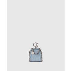 Stella McCartney - Falabella Air Pods Case Keyring, Woman, Sapphire blue