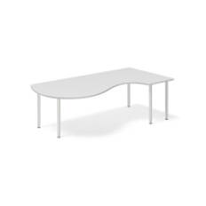 Skrivebord DNA 1600x1200mm lys grå højre bordplade