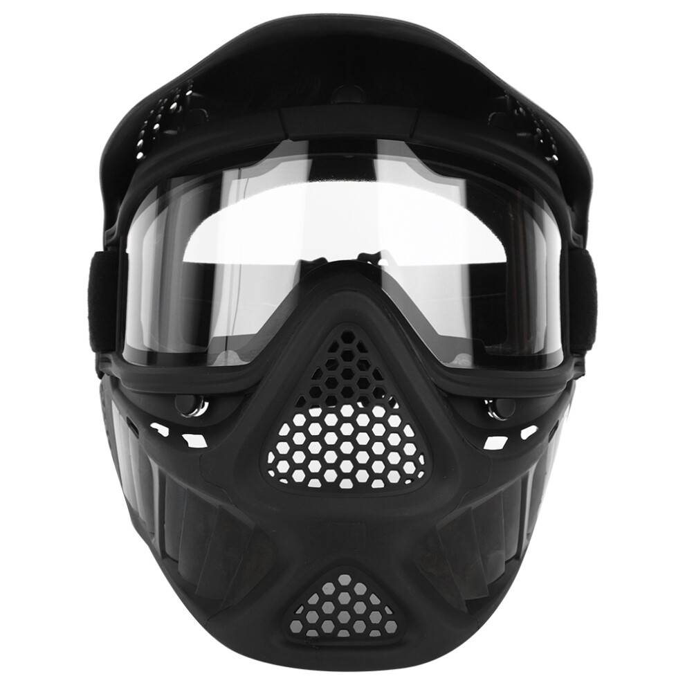 Airsoftmaske Slagfast Aftagelig Maske Blød Ansigtsskum Justerbar Strop Unisex Osfm Størrelser Til CS Paintball Overlevelsesspil Udendørs Aktivitet
