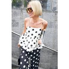 Cras - Joselle Top CE1038 - 8141 - 8141 White Polka Grande