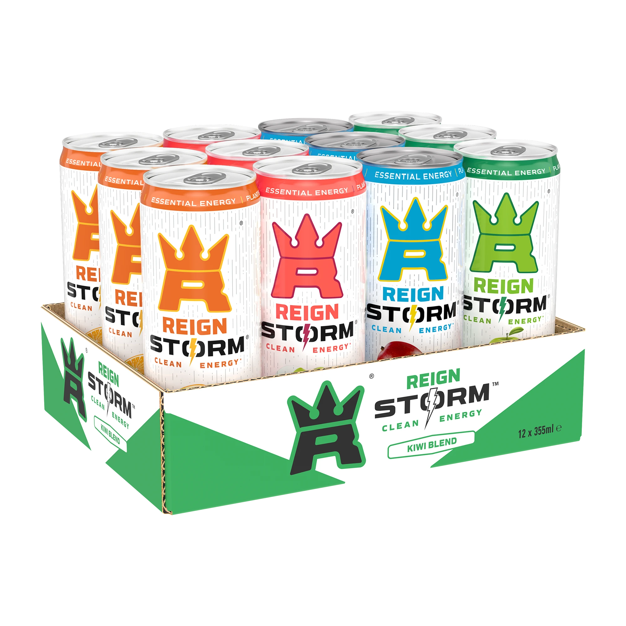 12 X Reign Storm Energy 355 Ml Mixflak