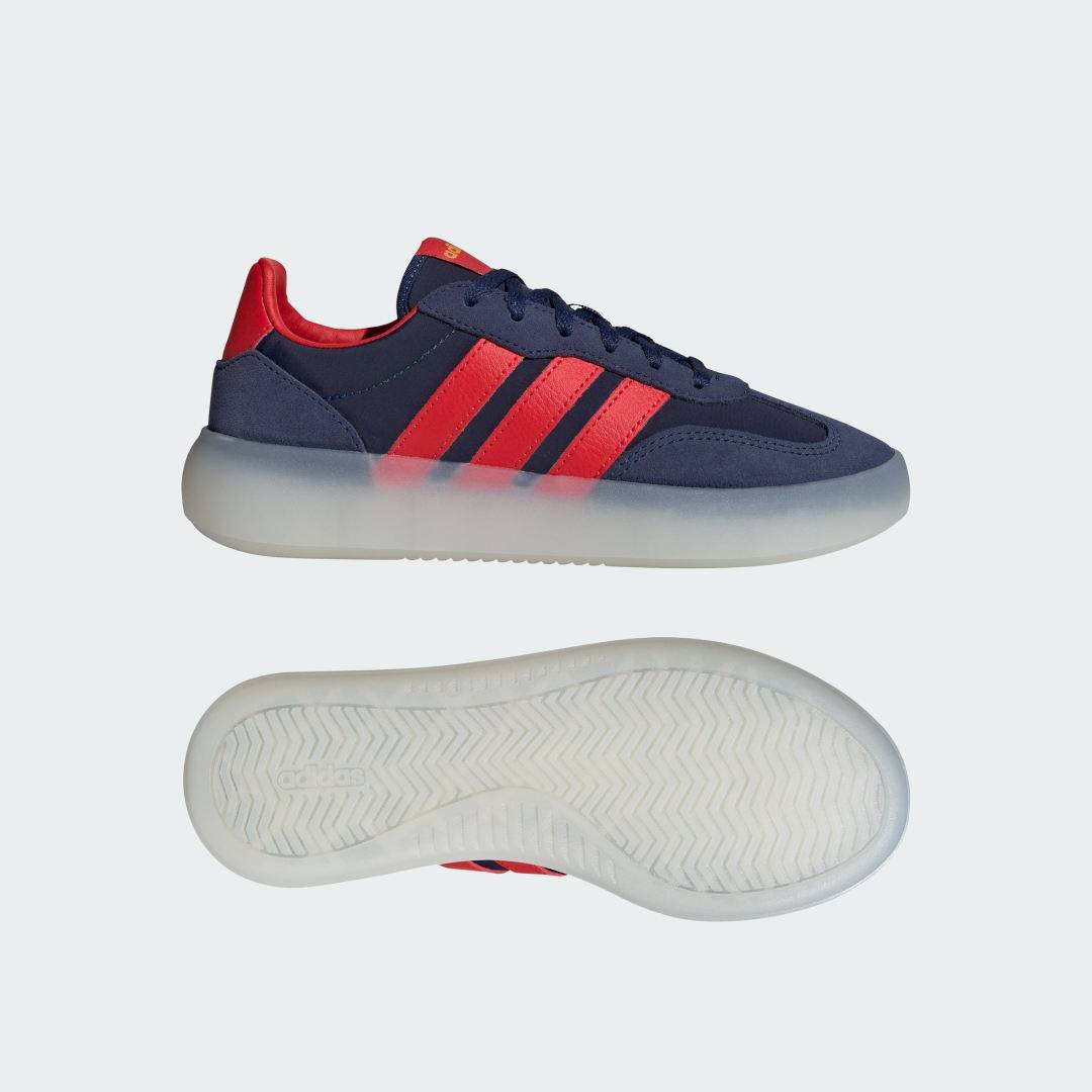 BREAKNET 3.0 JUNIOR FOTBOLLSSKOR - Dark Blue / Vivid Red / Crew Yellow - 39 1/3