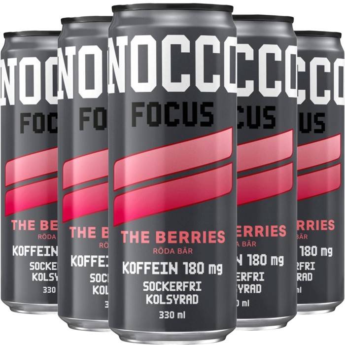 NOCCO Focus The Berries Energidryck 24x33cl