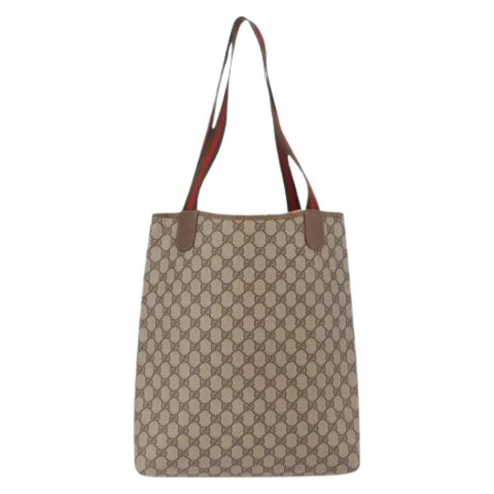 Gucci Vintage Pre-owned Vintage Tote Bag - Vintage - Dame - Beige - ONE SIZE - Uld