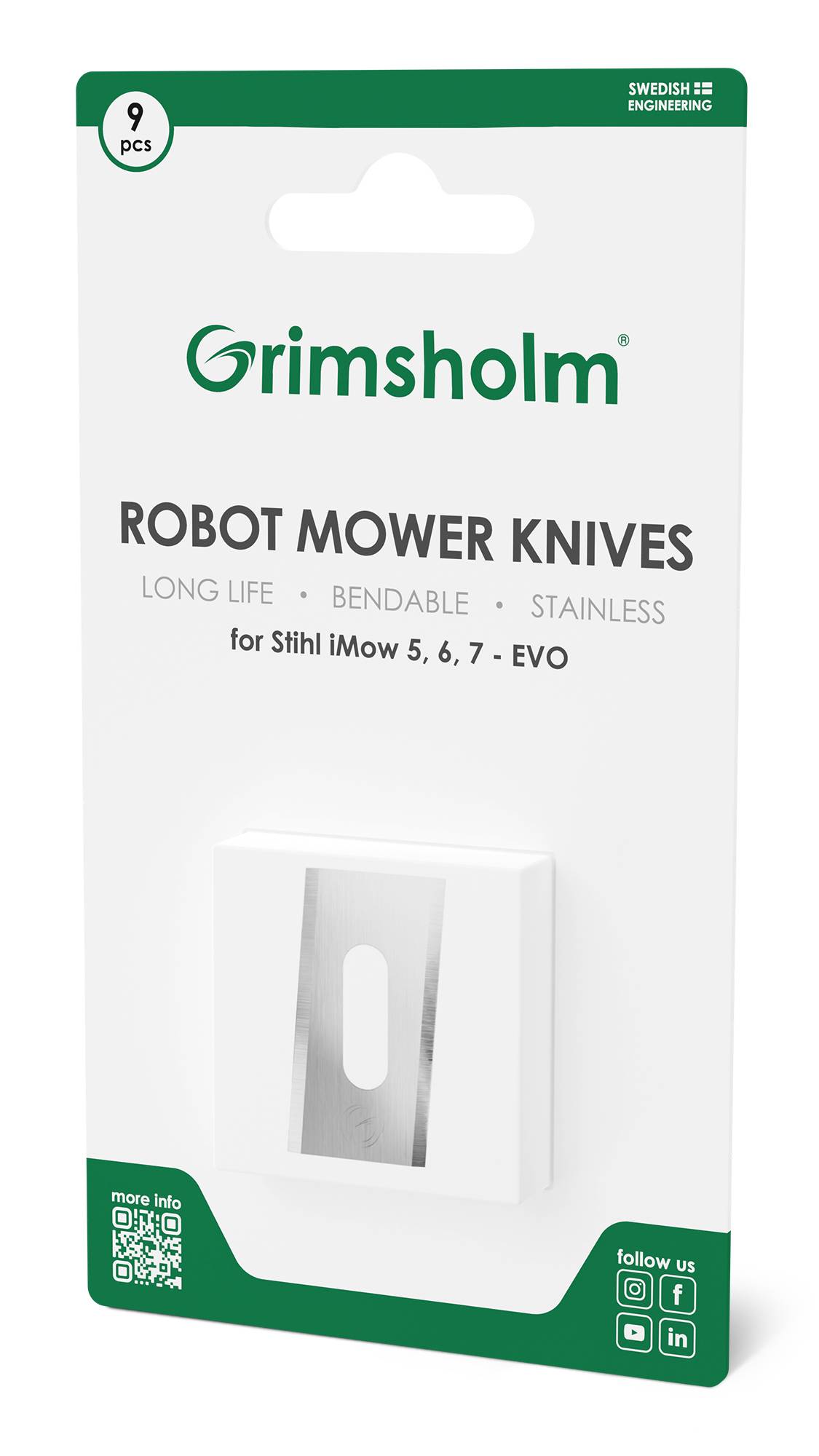 Grimsholm 9-pack Knivar till Stihl iMow 5 EVO