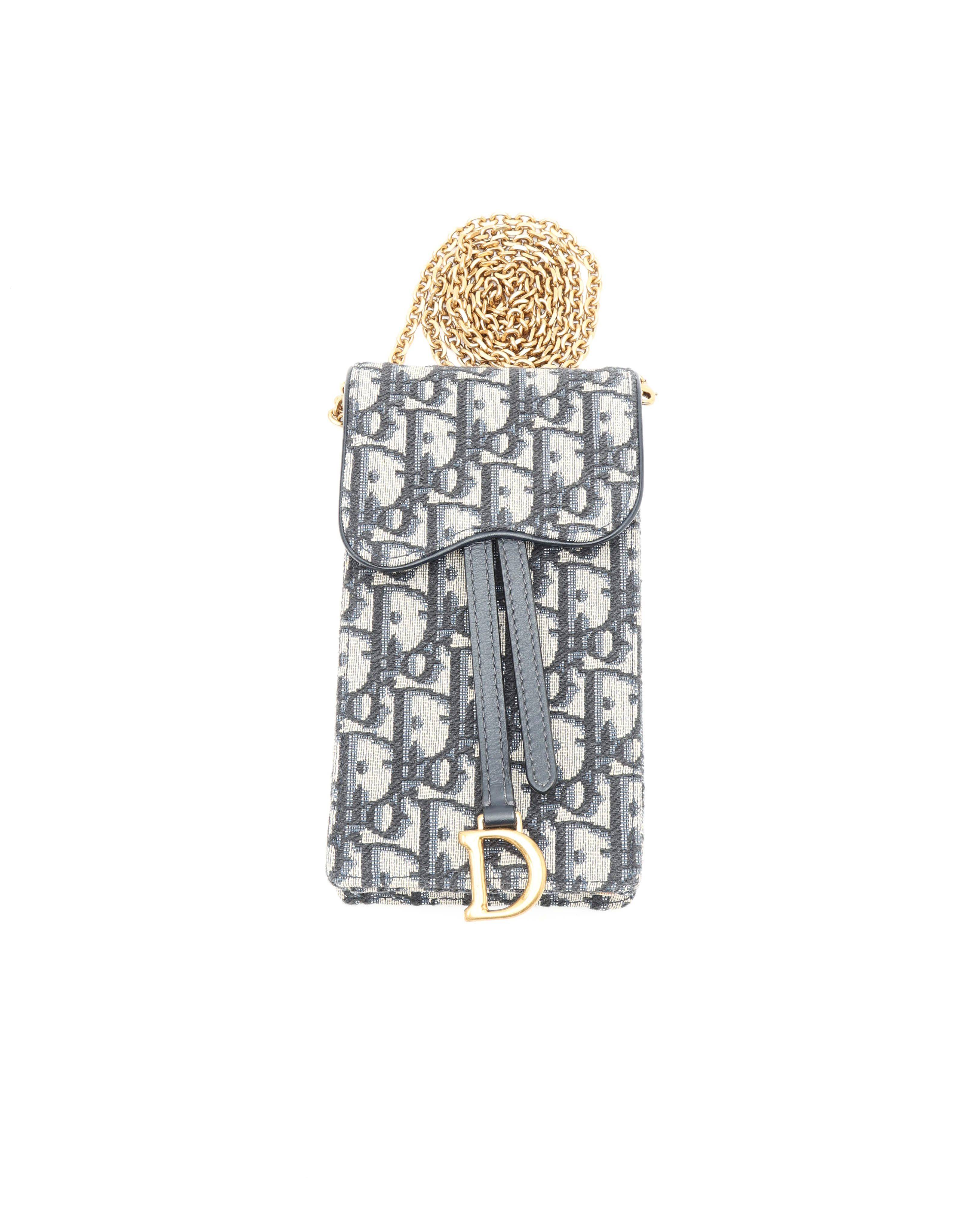 Christian Dior Oblique Vertical Saddle Pouch - Multicolour (One Size)