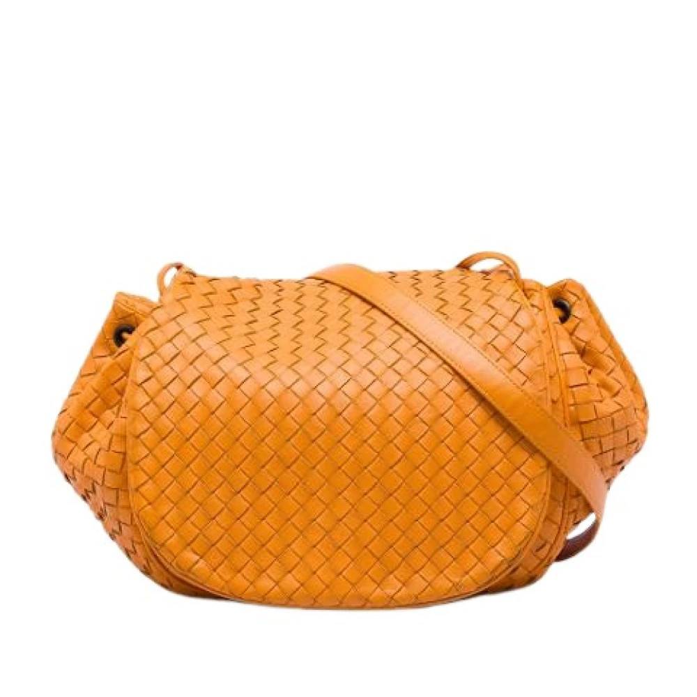 Bottega Veneta Vintage Pre-owned Laeder skuldertasker - Vintage - Dame - Orange - ONE SIZE - Uld