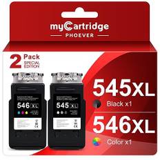 myCatridge PHOEVER 545XL 546XL Kompatibel für Canon Druckerpatronen 545 546 XL Multipack PG-545XL CL-546XL Patronen für tr4550 PIXMA MX495 TS3150 TR4551 MX490 MG3050 TS3350 MG2950 MG2550S TS3151