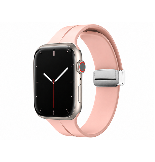 Apple Watch (42/44/SE/45/46/49mm) - S-Line™ Silikone Rem - Pink