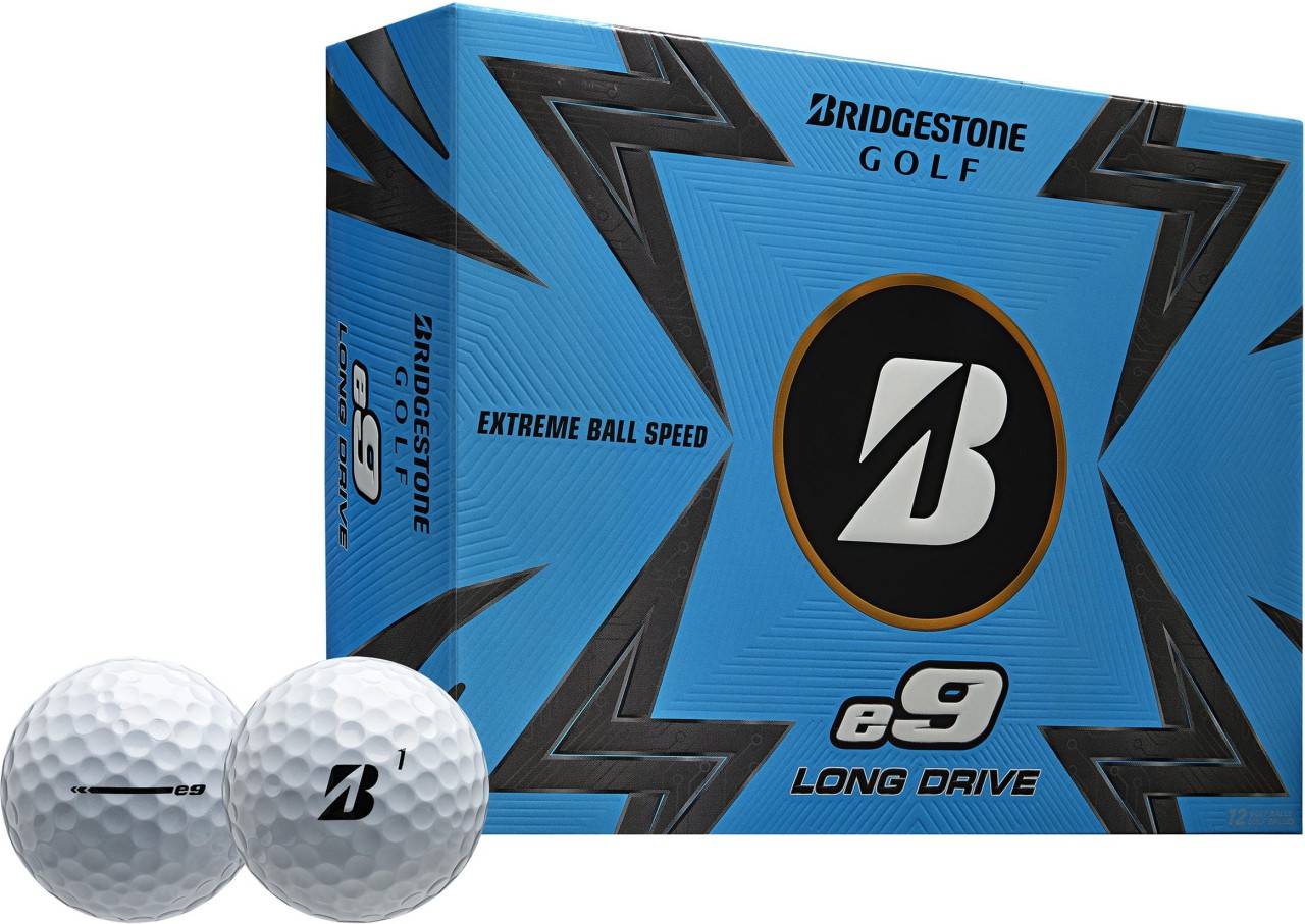 Bridgestone e9 Long Drive Golfbälle, white
