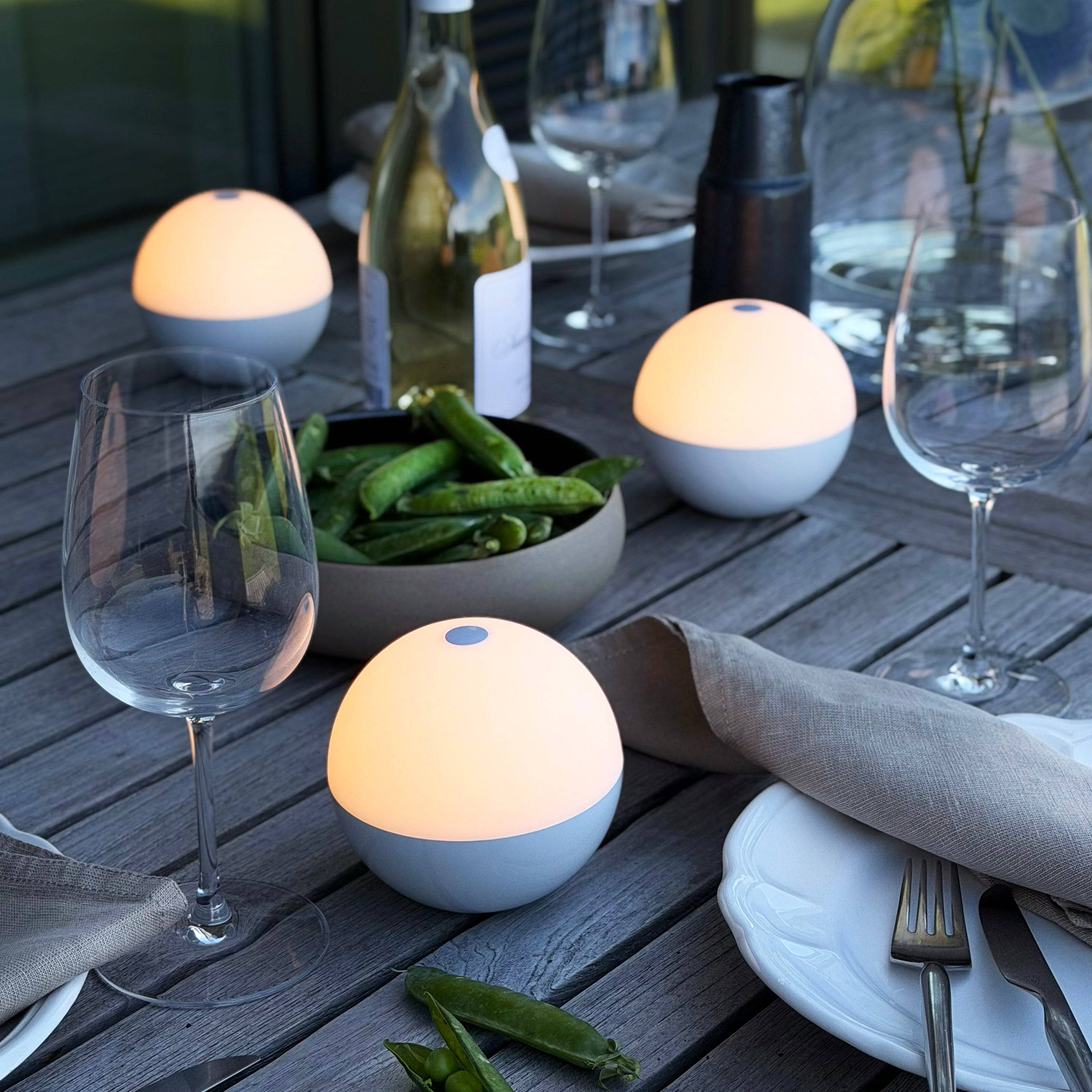 Alba Light Ball 2 stk. - Shiny Hvid