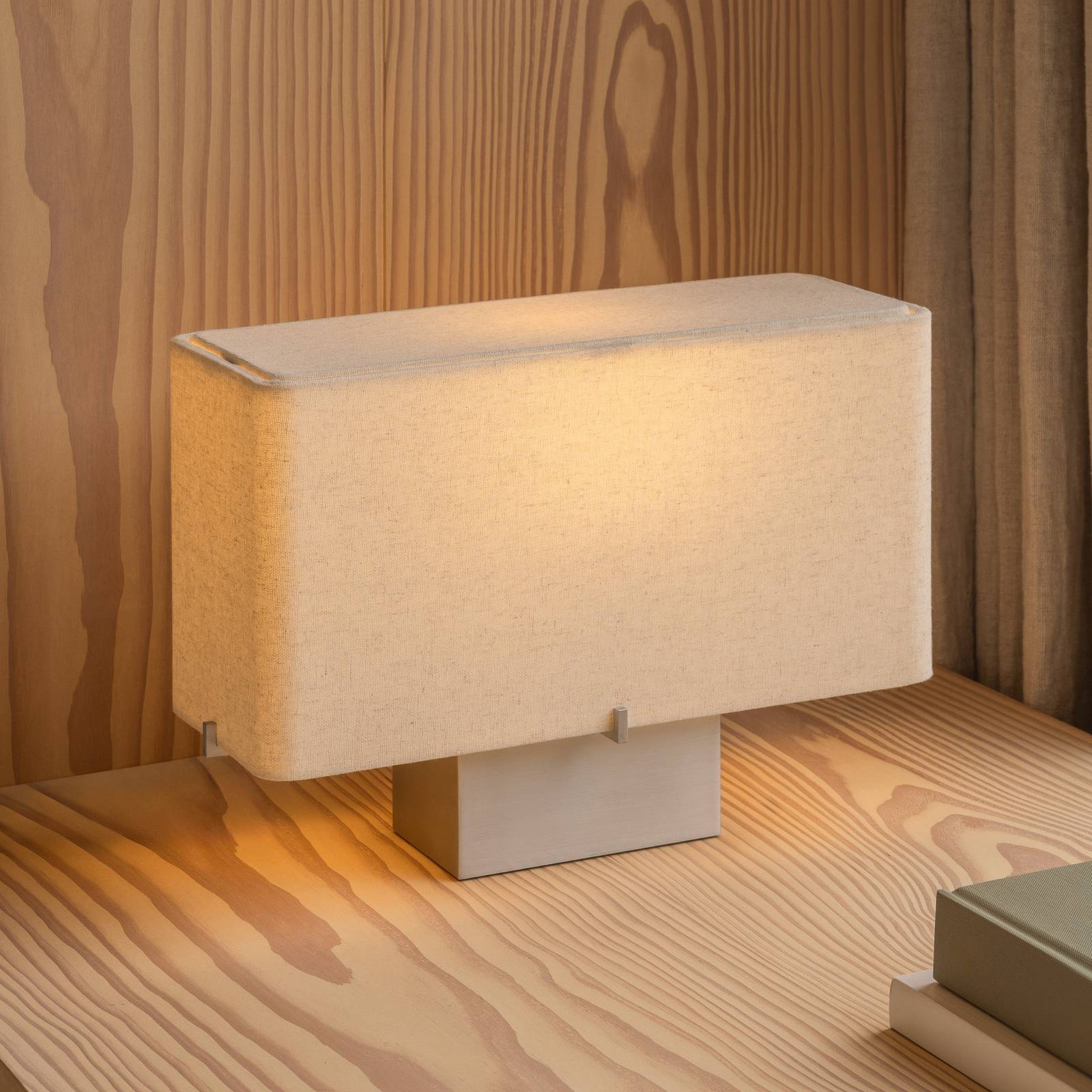 Audo Copenhagen Design bordslampa Nonna, Creme / bärnsten, Vardagsrum / matsal, Textil / tyger / siden, Design, Bordslampa