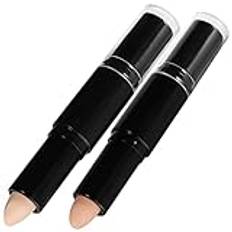 TOVINANNA 2St Contour Stick Makeup Concealer Stick Revolution Highlighter Concealer Stick För Makeup Highlighter Stick Glitter Highlighter Makeup Miss Fluorescence Plastkräm