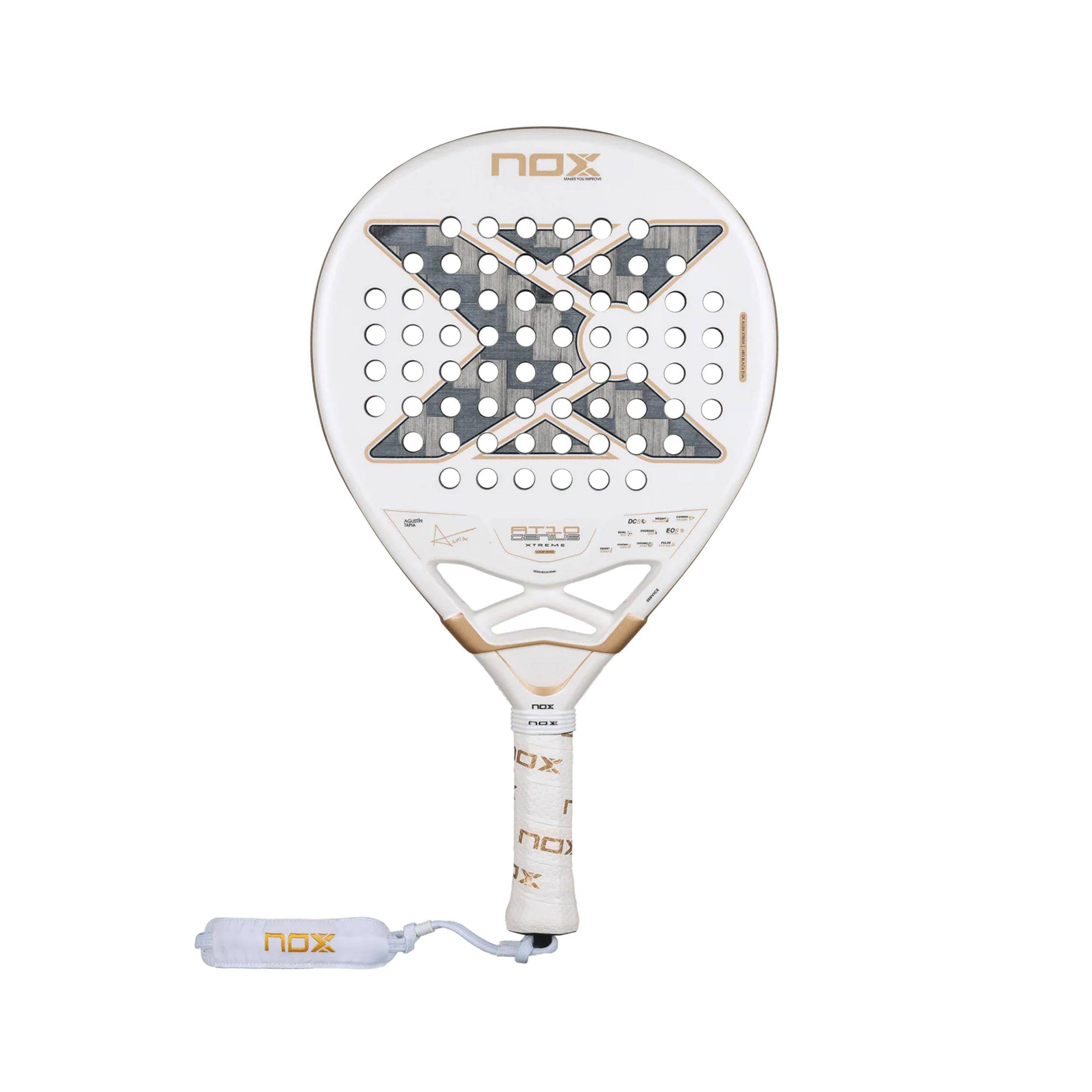 Nox At10 Genius 12k Xtreme Padelracket - vit