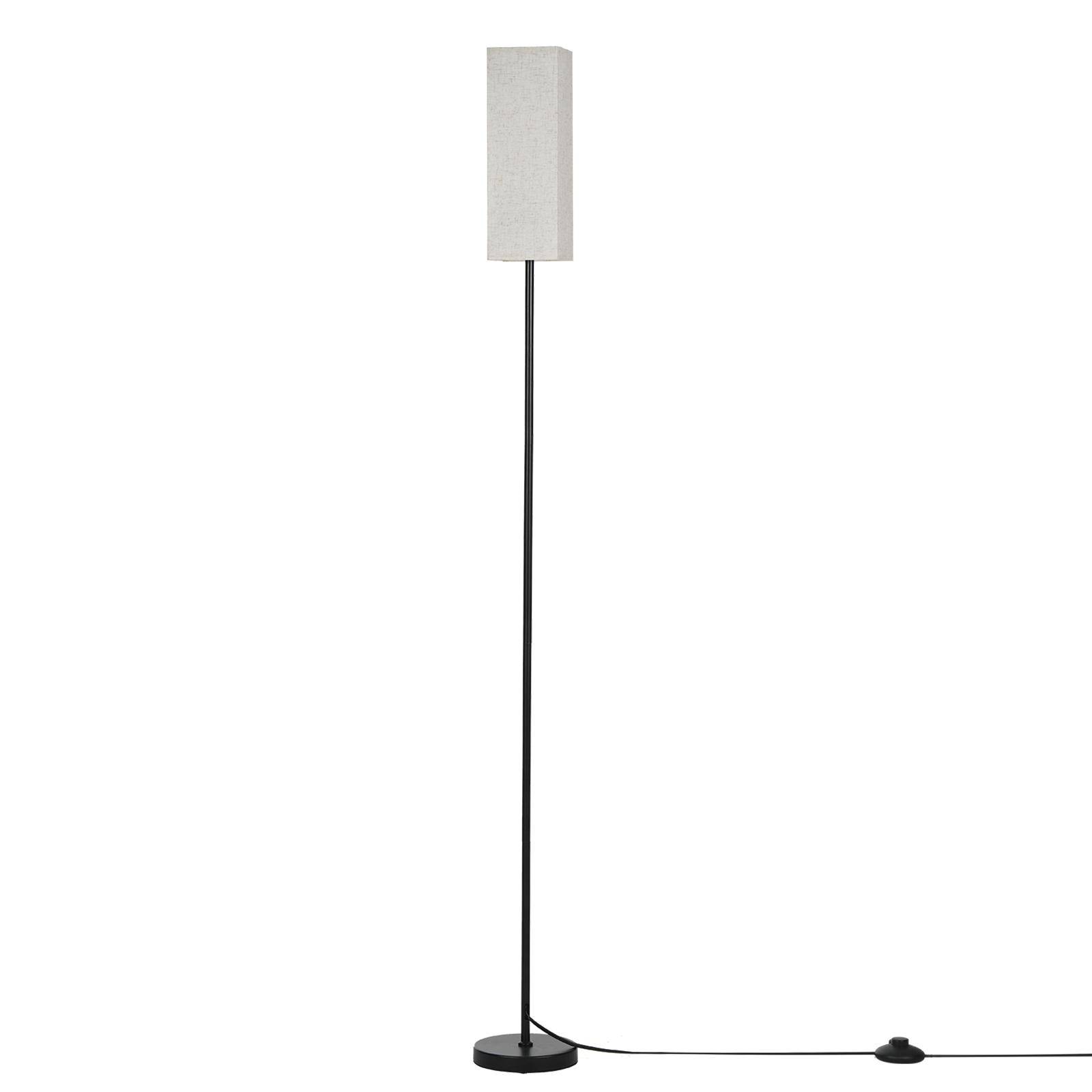 Modern Golvlampa Hög Ljus med LED-lampa 3 Ljusfärger Fotströmbrytare för UK Plug svart/vit