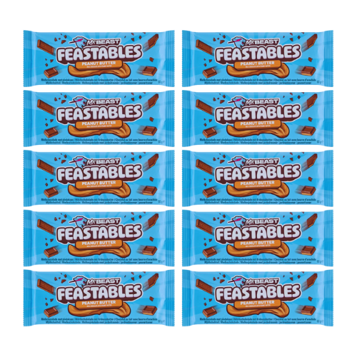 Mr Beast Feastables V2 Jordnötssmör - 10-pack