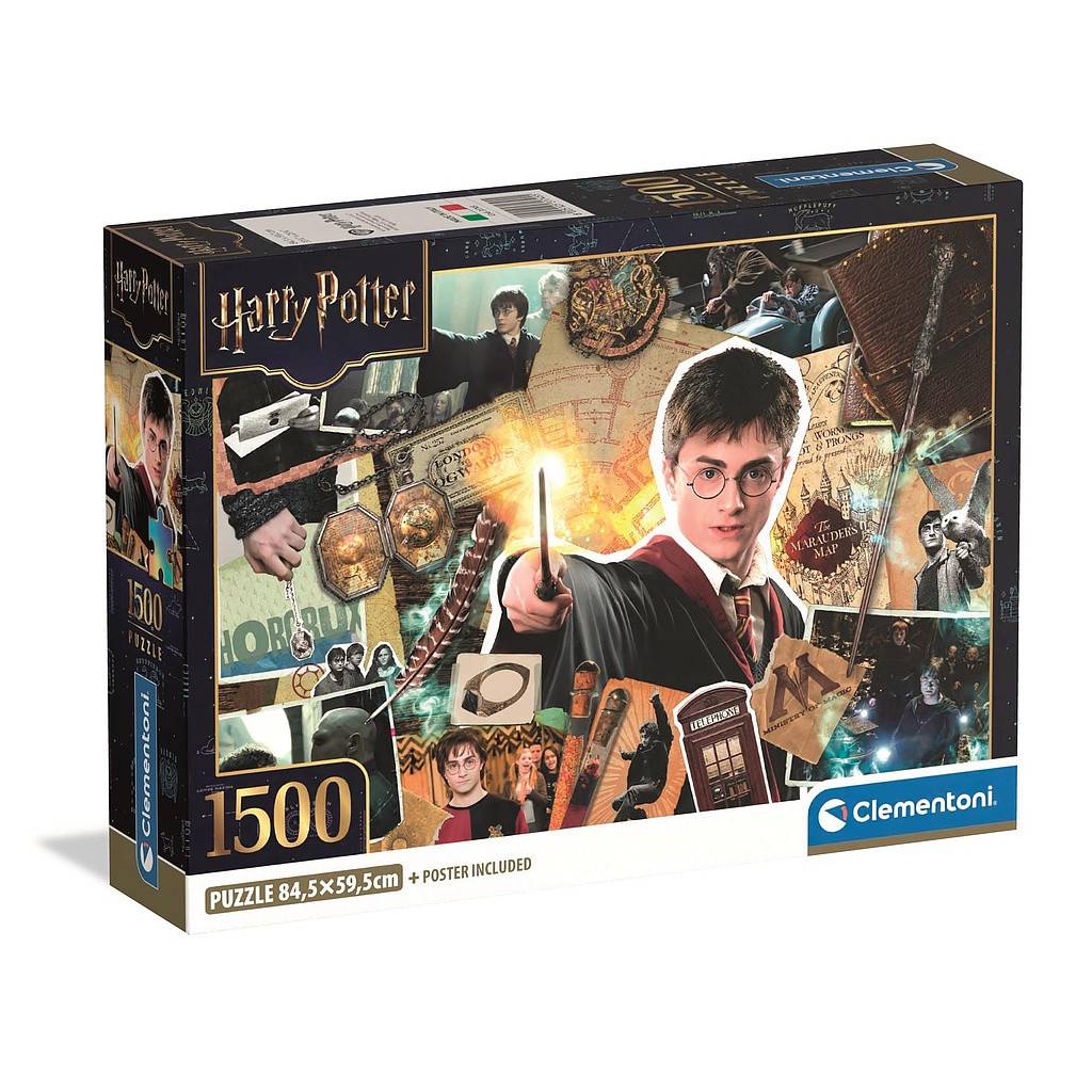 Harry Potter Scrapbook 1500-bitars kompakt pussel Clementoni