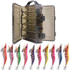 Eging Fishing Egi Lure Egi Set Squid Fishing Egi Bigfin Squid Reversible Lure Case Included Bakutsuri 9 Colors 10 Piece Set No. 2.5 No. 3.0 No. 3.5