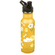 Klean Kanteen Classic vattenflaska smal med sportlock 532 ml, sunny bunny