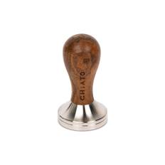 Stainless steel tamper with a wooden handle CHiATO, 51 mm