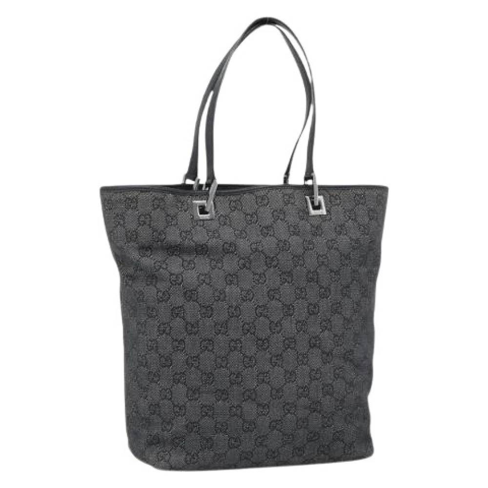 Gucci Vintage Pre-owned Tote Bag - Vintage - Dame - Grå - ONE SIZE - Uld