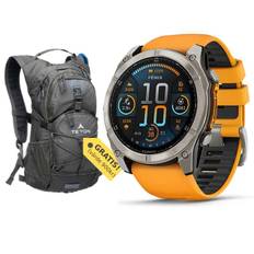 Garmin Fenix 8 AMOLED – Sapphire Orange Titan 51mm (☆ OBS. Ryggsäck på köpet!)