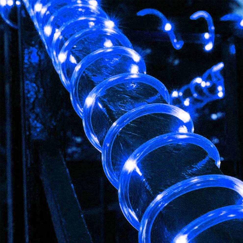 LED-slyngelys USB, 8 tilstande, 39 fod 100 LED vandtæt lyskæde med fjernbetjening, kompatibel med udendørs, jul, terrasse, have, camping,