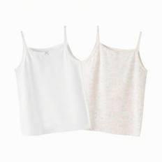 Barnlinne Ärmlös Band Pojkar Flickor Nattkläder Tvåpack - rosa ton (7Y,8Y,10Y,5Y,14Y,12Y,13Y,16Y,15Y,3-4Y,18-24M)