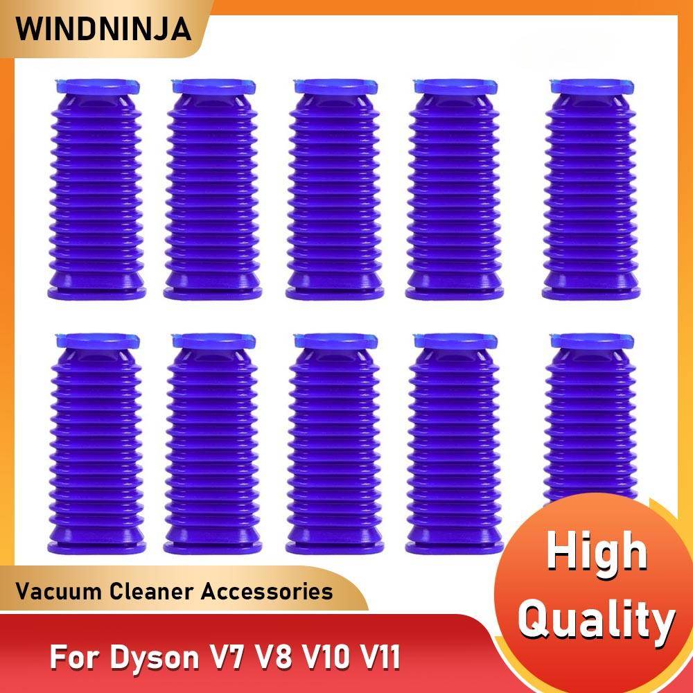 Flexibel Blå Nedre Slang Gummislang Ersättningsreservdel Passar Dyson V7 V8 V10 V11 Sladdlös Dammsugare Mjuk Rullmunstycke Sugrör Tillbehör ljusgrå fä