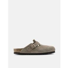 Birkenstock Boston Suede Leather (Regular) - Taupe - Grey / UK 8 : EU 42