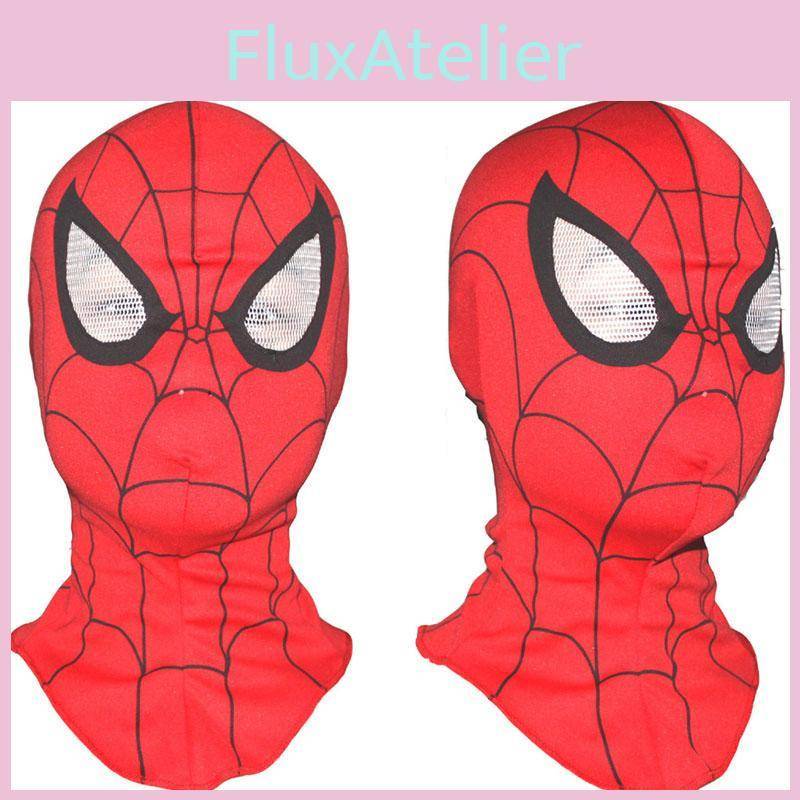 Livlig Spiderman-mask för barn, helhuvud cosplay med mjuka handskar för Halloween-skoj cm