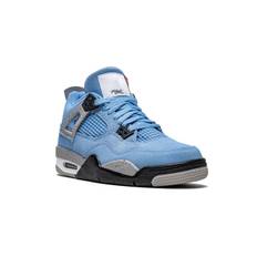 Jordan Kids - Air Jordan 4 Retro University Blue sneakers - barn - mocka/gummi/gummi/Tyg/Tyg - 6.5Y - Blå