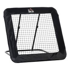 Rebounder Fodboldmål Justerbart i 5 Niveauer, 128 x 118 x 108-120 cm