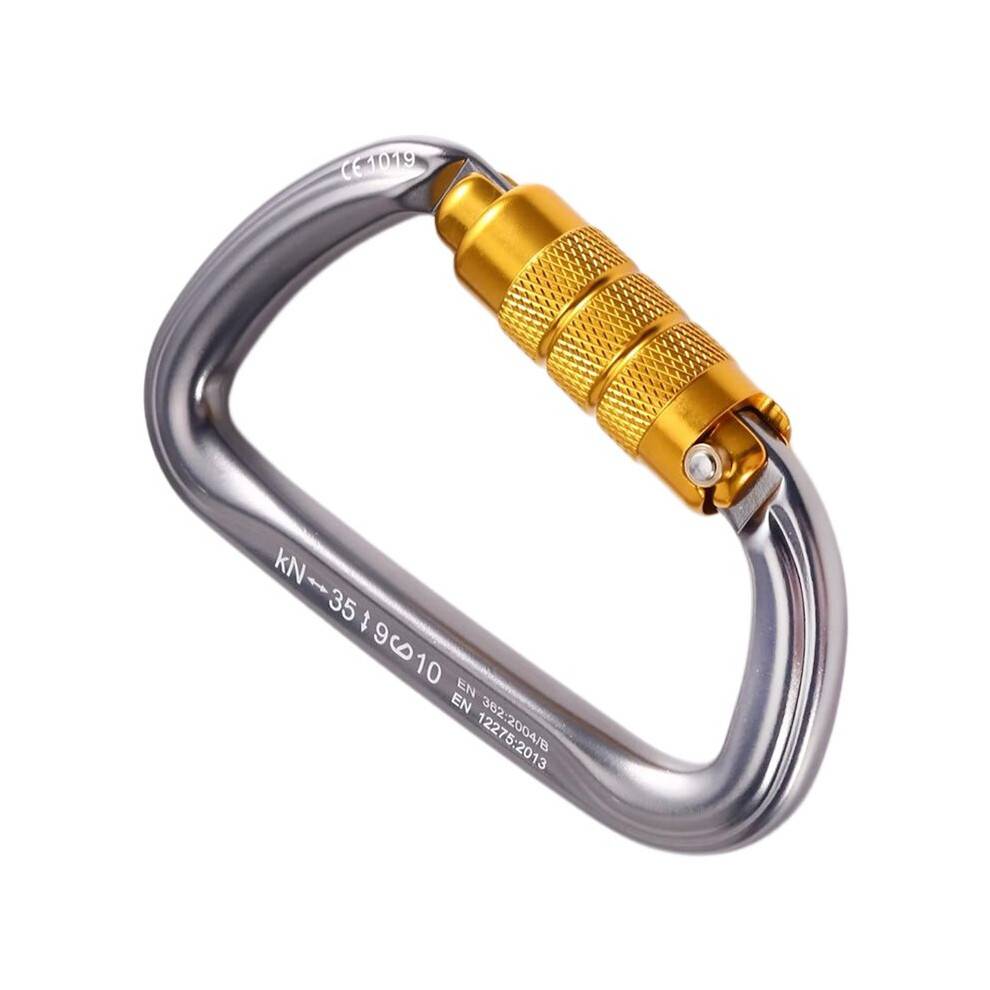 Heavy Duty Carabiner Clips D Ring Double Locking Caribeaner Hooks Climbing Carabiner Clips for Climbing