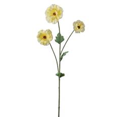 Kunstig Blomst - Japansk Ranunkel, 62 cm. GUL