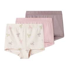 Name It Hipsters - 3-Pak - Noos - NmfTights - Barely Pink/Bows - Name It - 5 år (110) - Hipsters