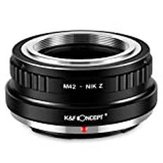 K&F Concept Lens Mount Adapter for M42 Mount Lens to Nikon Z Mount Z6 Z7 Mirrorless Cameras-(M42-Nikon Z)
