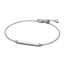 Pandora - Armbånd med plade i sølv til indgravering - 594010c01